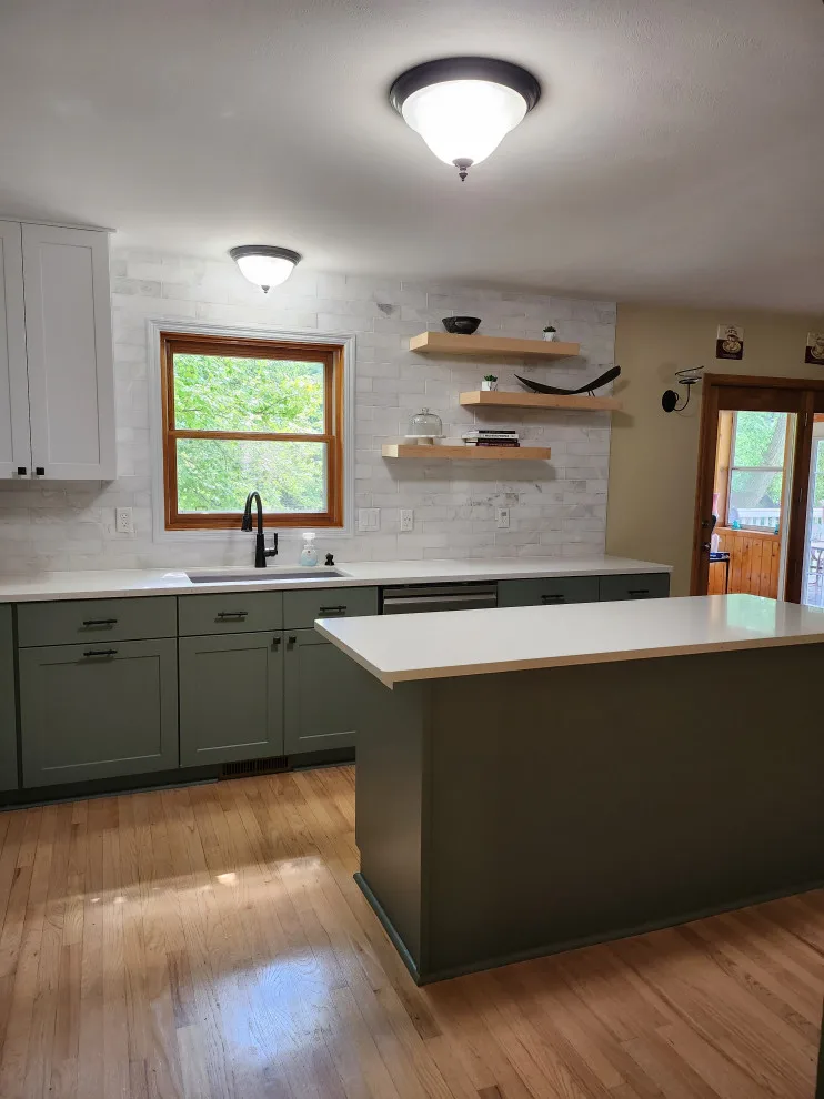 Dual-Color Hybrid Refacing with New Cabinets by Kitchen Solvers Of Madison - Photo 7