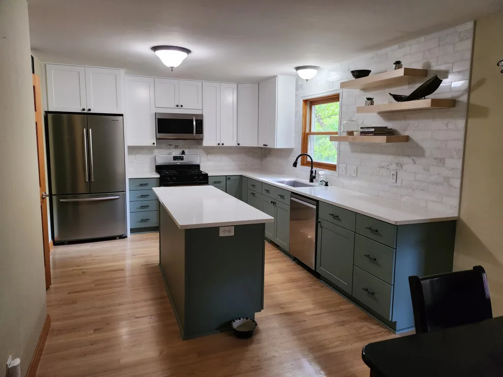 Dual-Color Hybrid Refacing with New Cabinets by Kitchen Solvers Of Madison - Photo 3