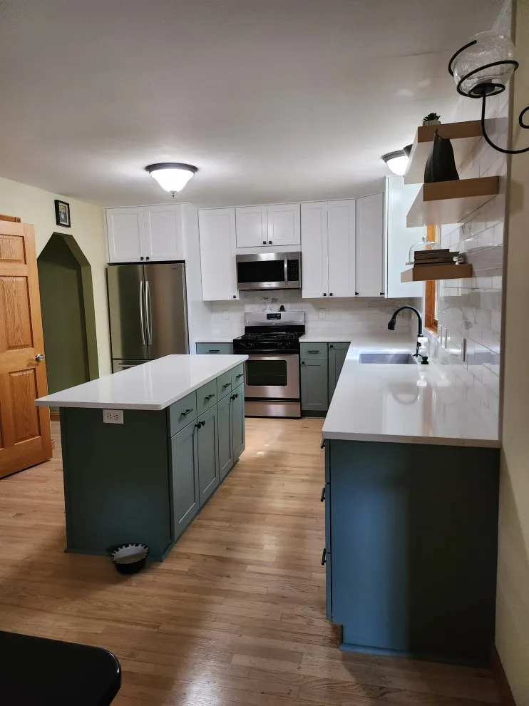 Dual-Color Hybrid Refacing with New Cabinets by Kitchen Solvers Of Madison - Photo 6