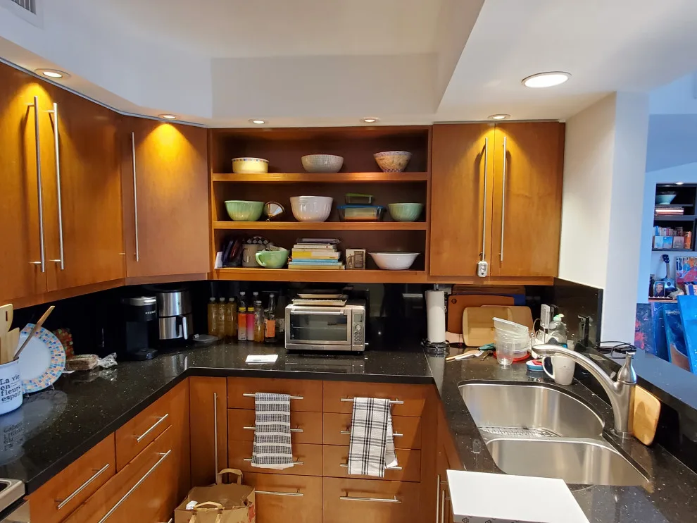 Contemporary Kitchen Renovation Featuring a Glossy White Finish by Kitchen Solvers Of Fort Lauderdale - Photo 7
