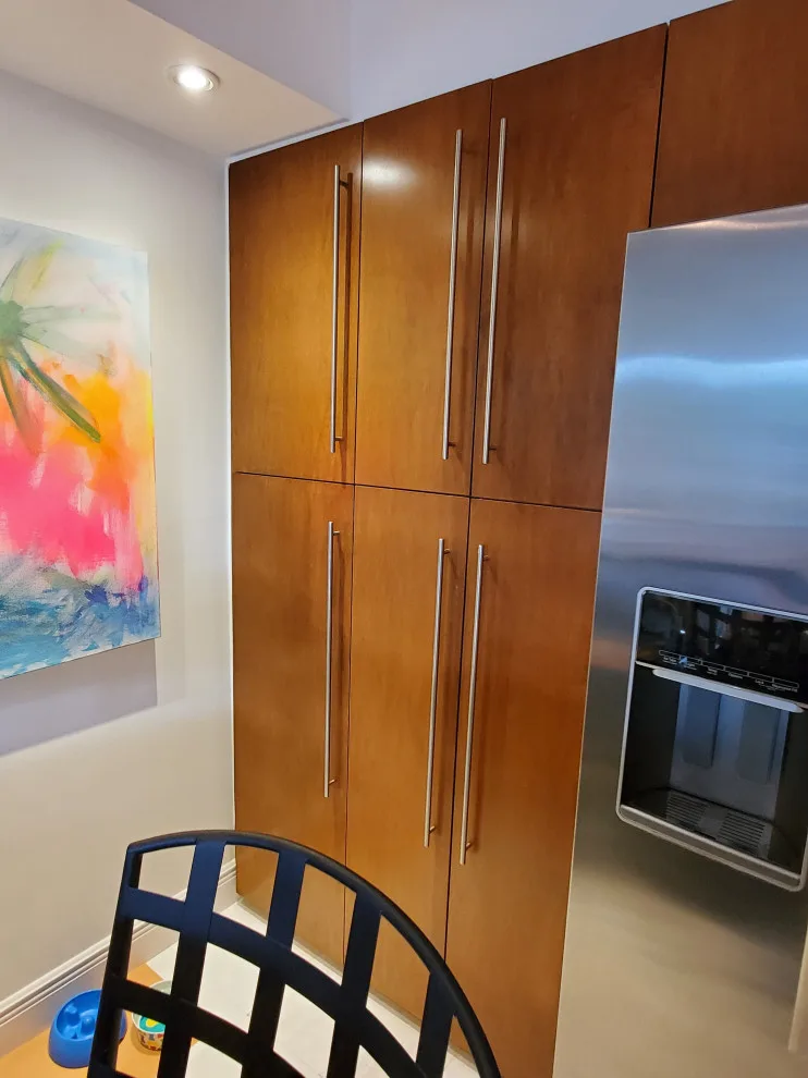 Contemporary Kitchen Renovation Featuring a Glossy White Finish by Kitchen Solvers Of Fort Lauderdale - Photo 3