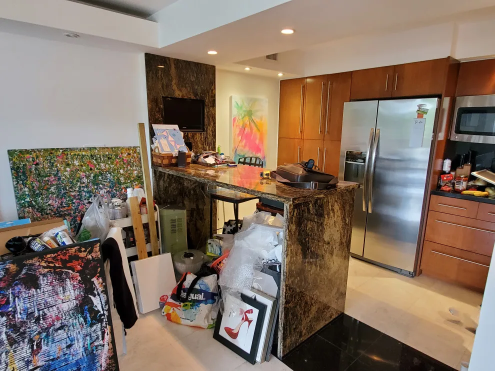 Contemporary Kitchen Renovation Featuring a Glossy White Finish by Kitchen Solvers Of Fort Lauderdale - Photo 12