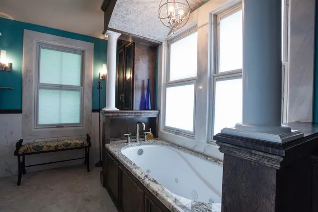Eclectic Upstairs Master Bedroom and Bathroom by Centerbeam Construction - Photo 6