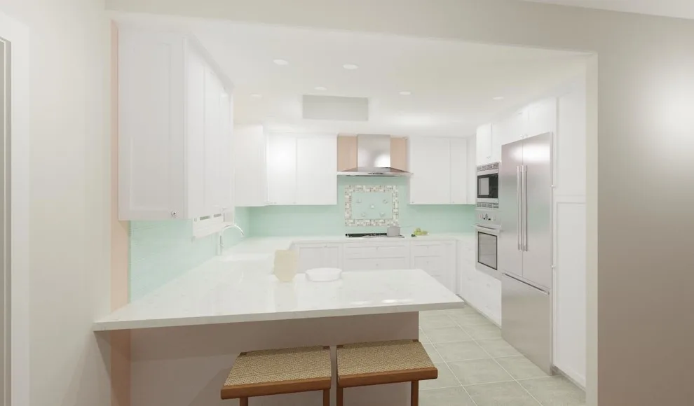 Piedmont Kitchen in Teal and White by Custom Kitchens By John Wilkins, Inc. - Photo 20
