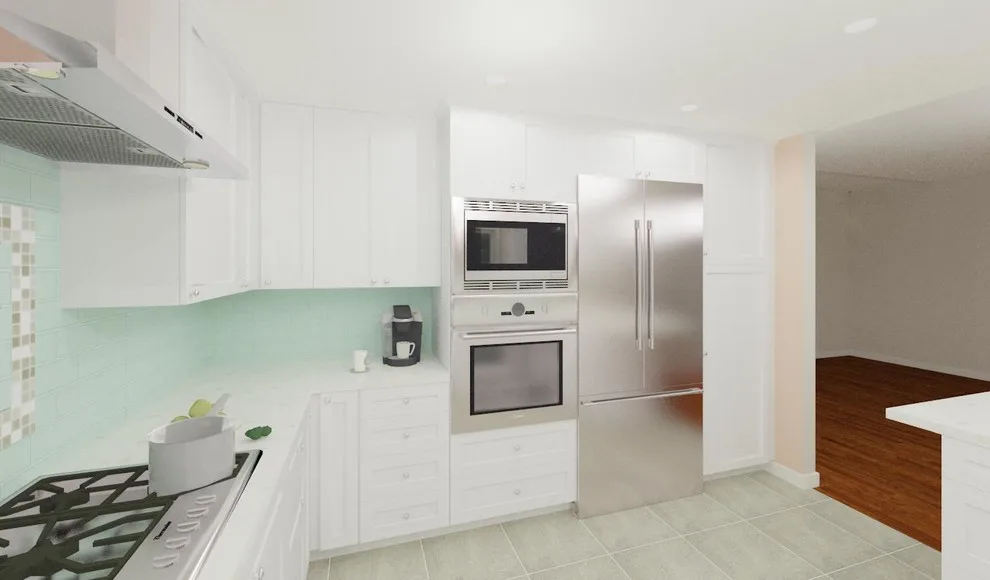 Piedmont Kitchen in Teal and White by Custom Kitchens By John Wilkins, Inc. - Photo 16