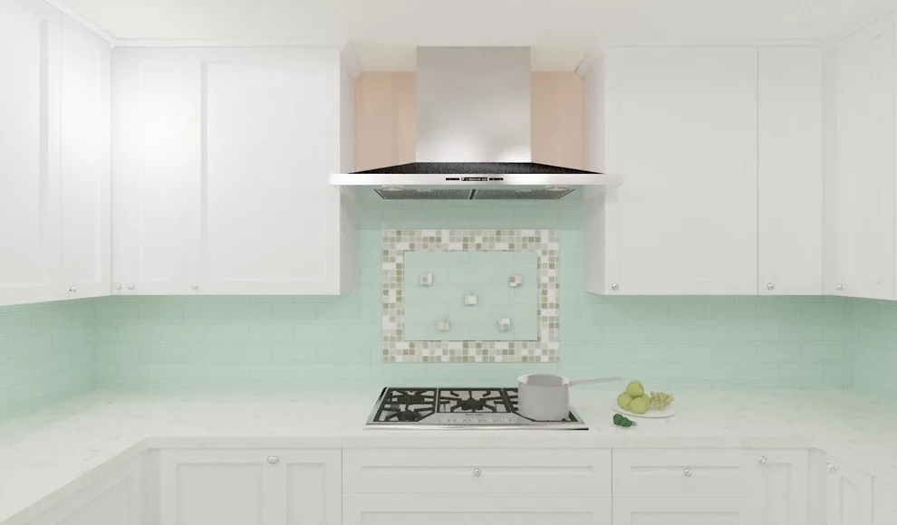 Piedmont Kitchen in Teal and White by Custom Kitchens By John Wilkins, Inc. - Photo 19