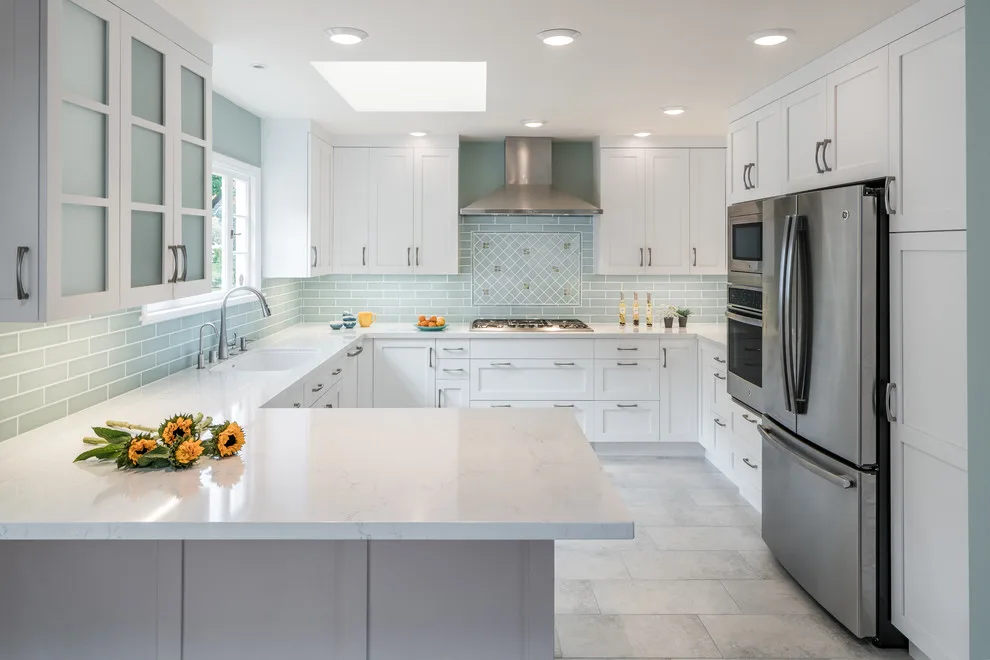 Piedmont Kitchen in Teal and White by Custom Kitchens By John Wilkins, Inc. - Photo 28
