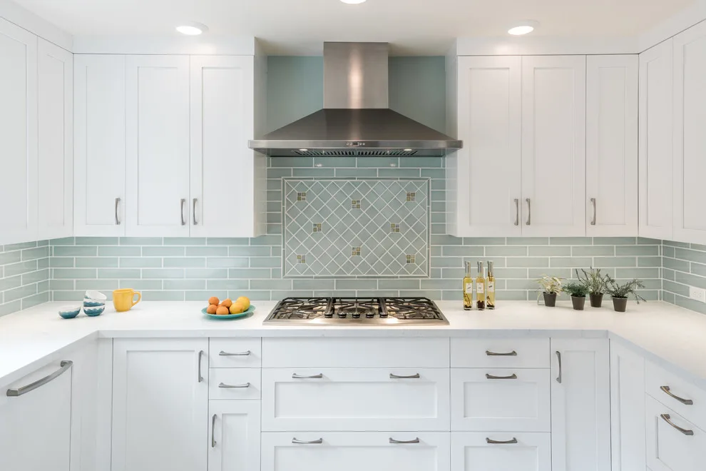 Piedmont Kitchen in Teal and White by Custom Kitchens By John Wilkins, Inc. - Photo 15