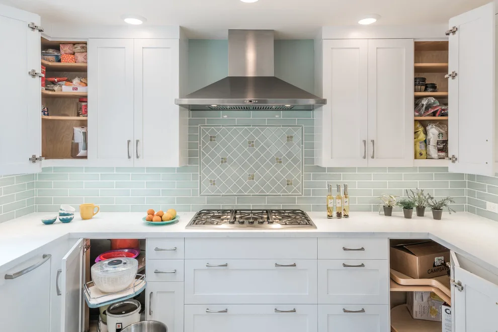 Piedmont Kitchen in Teal and White by Custom Kitchens By John Wilkins, Inc. - Photo 9