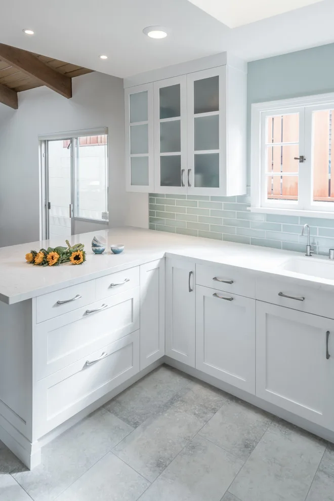 Piedmont Kitchen in Teal and White by Custom Kitchens By John Wilkins, Inc. - Photo 12