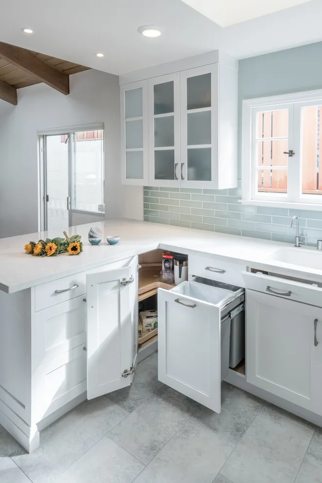 Piedmont Kitchen in Teal and White by Custom Kitchens By John Wilkins, Inc. - Photo 7