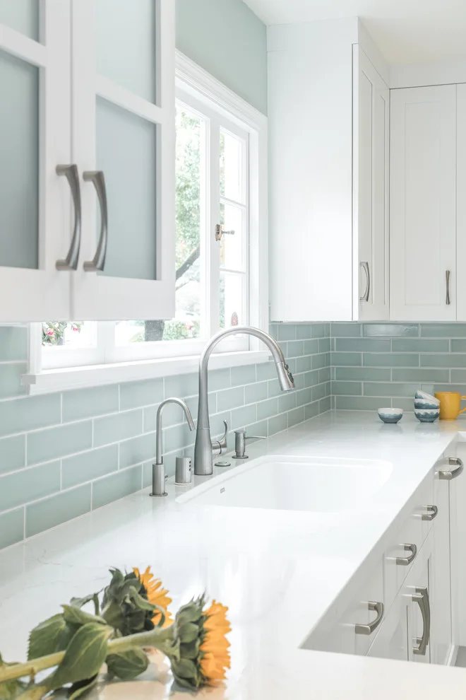 Piedmont Kitchen in Teal and White by Custom Kitchens By John Wilkins, Inc. - Photo 24