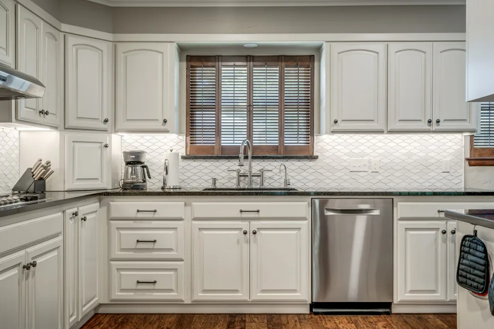 Transitional Monochrome Kitchen by Heritage Renovations - Photo 17