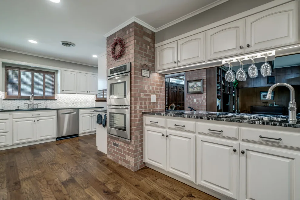 Transitional Monochrome Kitchen by Heritage Renovations - Photo 4