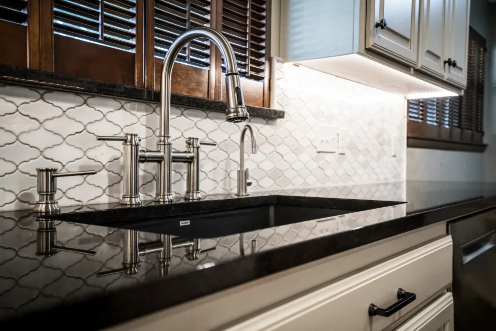 Transitional Monochrome Kitchen by Heritage Renovations - Photo 16