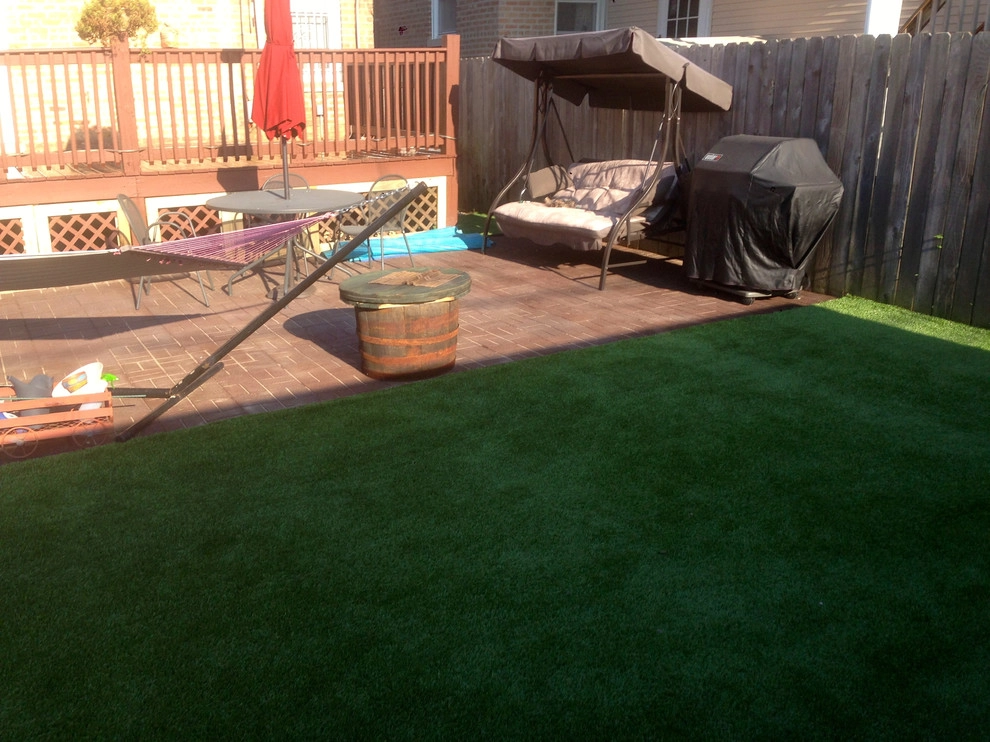 Recycled Rubber Block Patio & Artificial Turf by RugZoom Synthetic Grass & Landscaping - Photo 6