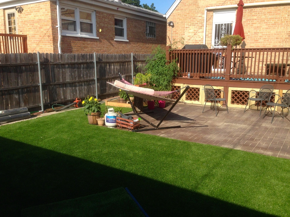 Recycled Rubber Block Patio & Artificial Turf by RugZoom Synthetic Grass & Landscaping - Photo 9