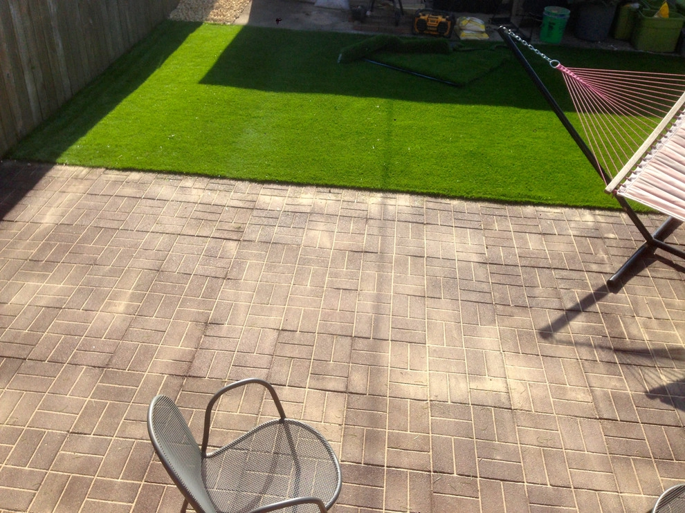 Recycled Rubber Block Patio & Artificial Turf by RugZoom Synthetic Grass & Landscaping - Photo 4