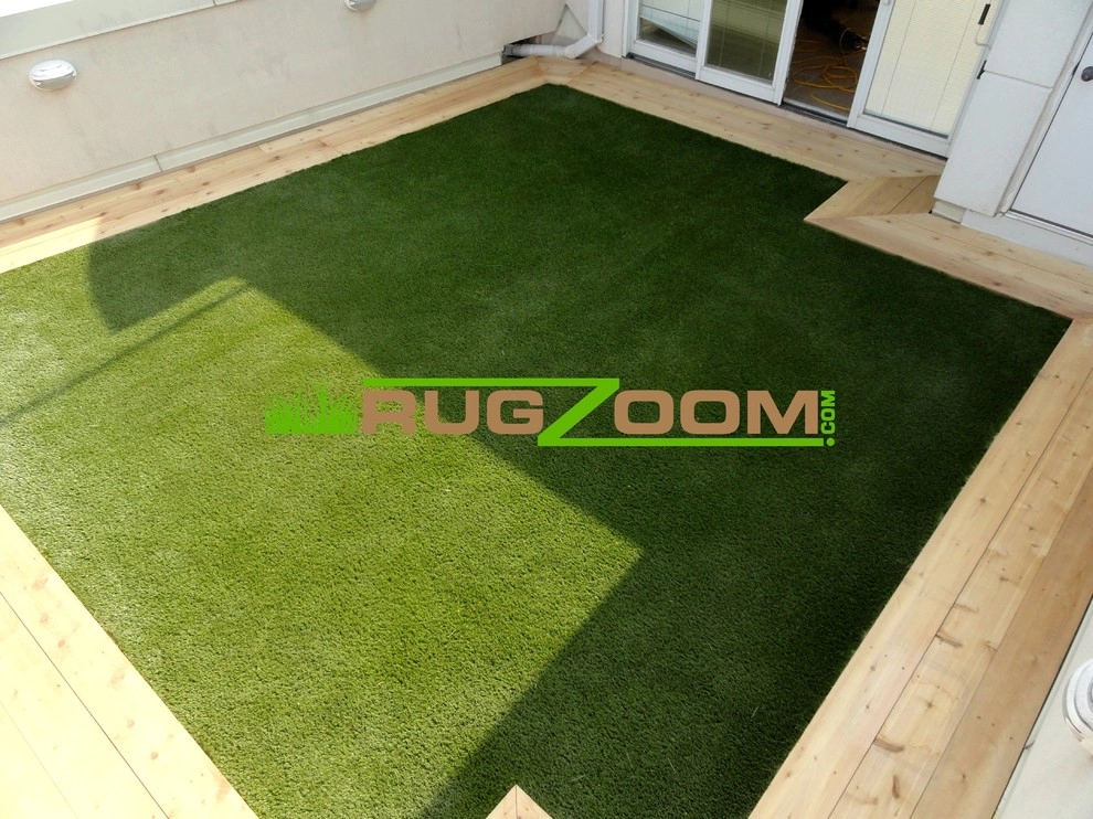 Roof Deck w/ Cedar Frame & Table + Turf by RugZoom Synthetic Grass & Landscaping - Photo 5