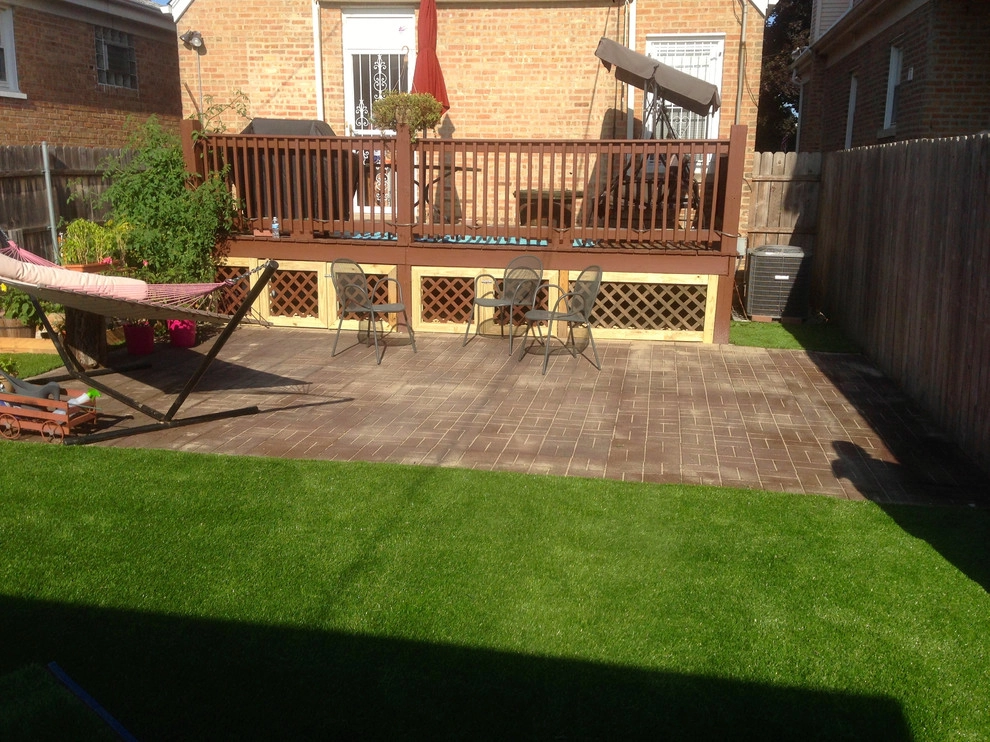 Recycled Rubber Block Patio & Artificial Turf by RugZoom Synthetic Grass & Landscaping - Photo 7