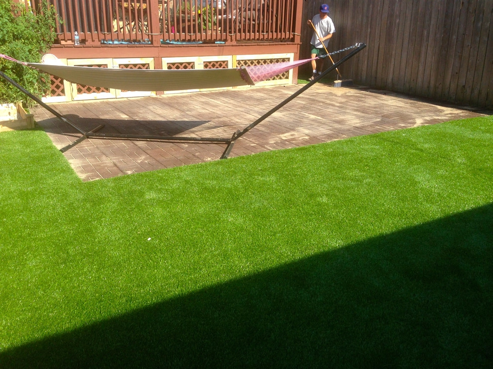 Recycled Rubber Block Patio & Artificial Turf by RugZoom Synthetic Grass & Landscaping - Photo 2