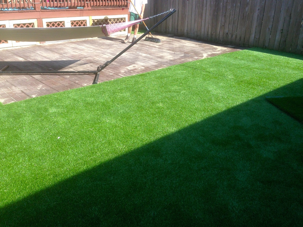 Recycled Rubber Block Patio & Artificial Turf by RugZoom Synthetic Grass & Landscaping - Photo 8