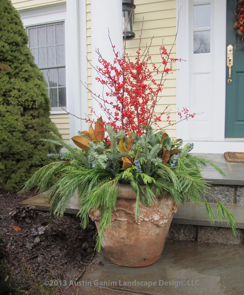 Seasonal Winter Decor & Containers - Fairfield County by Austin Ganim Landscape Design, LLC - Photo 3