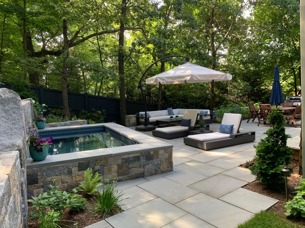 Lexington, MA Plunge pool with Waterfall by Sallie Hill Design, Landscape Architect - Photo 2