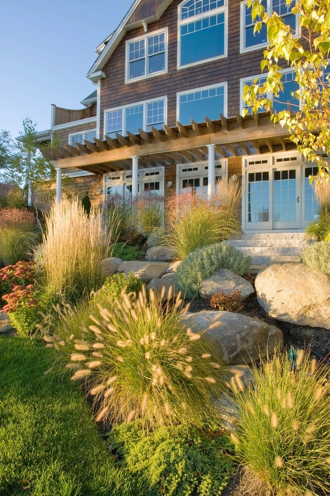 Webster, MA-Lake House Full Property Design by Sallie Hill Design, Landscape Architect - Photo 6