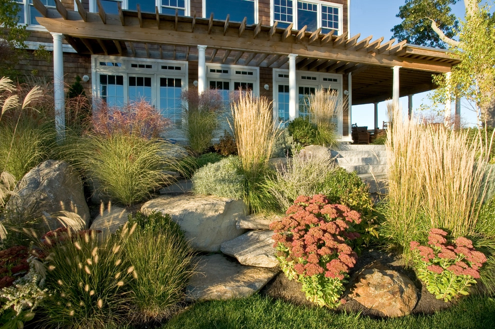 Webster, MA-Lake House Full Property Design by Sallie Hill Design, Landscape Architect - Photo 2