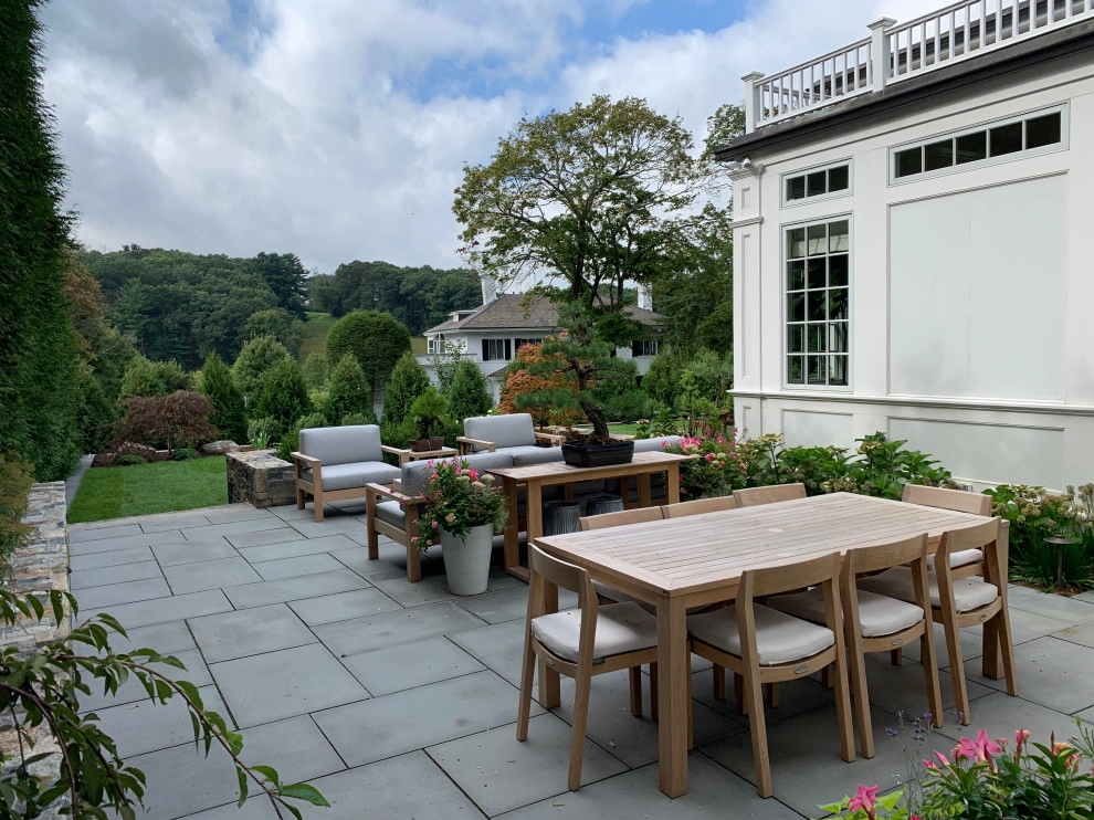 Rear and side yard Project- Waban, MA by Sallie Hill Design, Landscape Architect - Photo 6