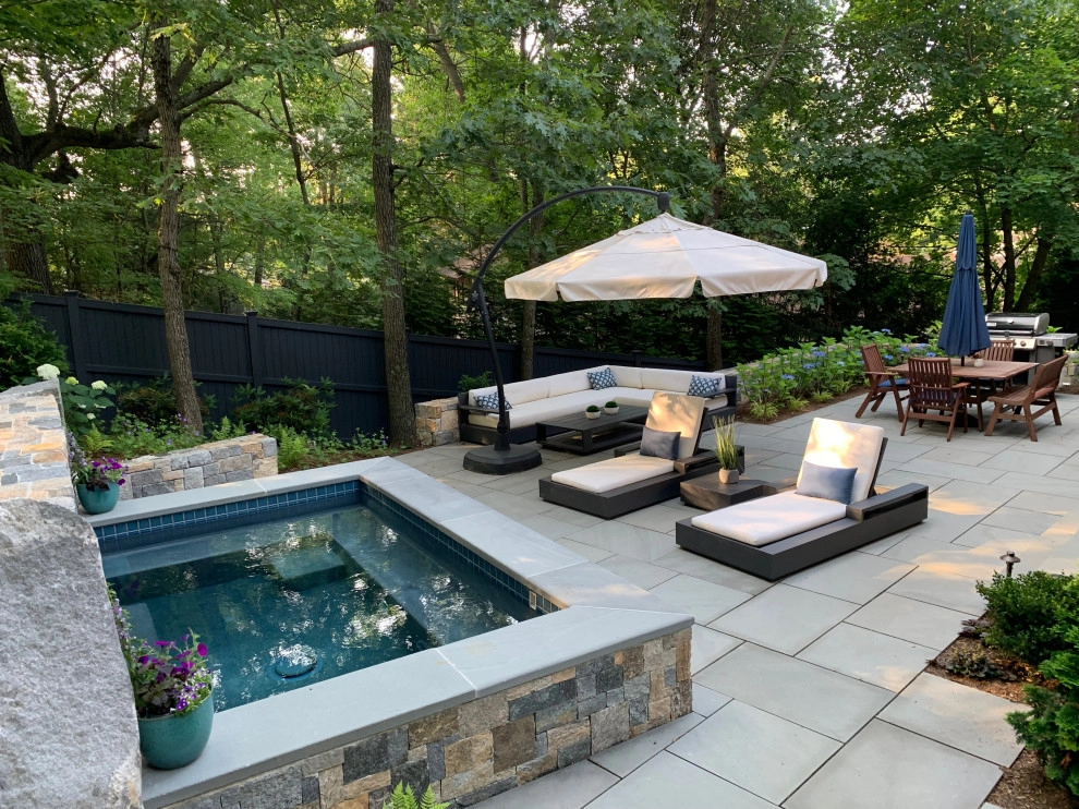 Lexington, MA Plunge pool with Waterfall by Sallie Hill Design, Landscape Architect - Photo 8