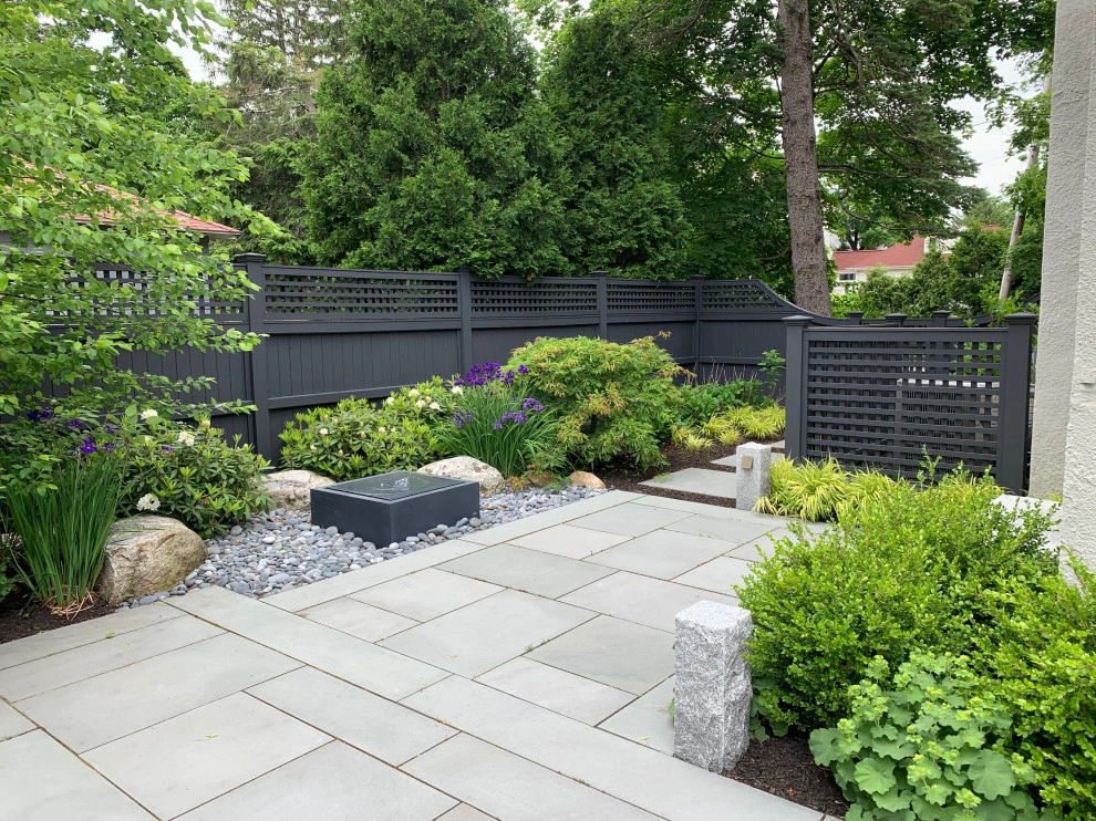 Newton, MA rear pergola /patio by Sallie Hill Design, Landscape Architect - Photo 3