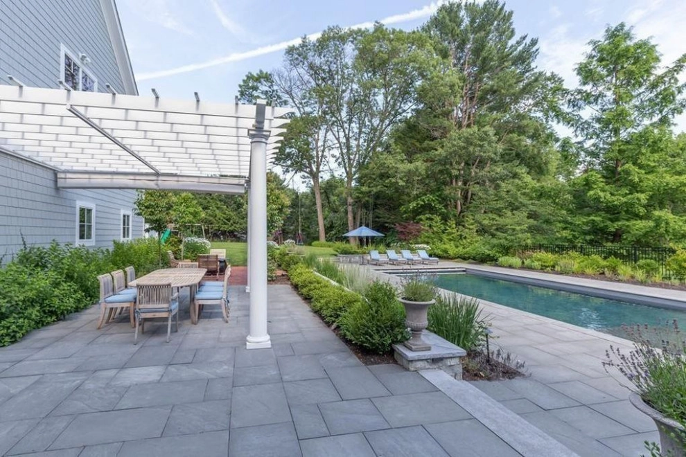 Lynnfield, MA New House Landscape by Sallie Hill Design, Landscape Architect - Photo 2