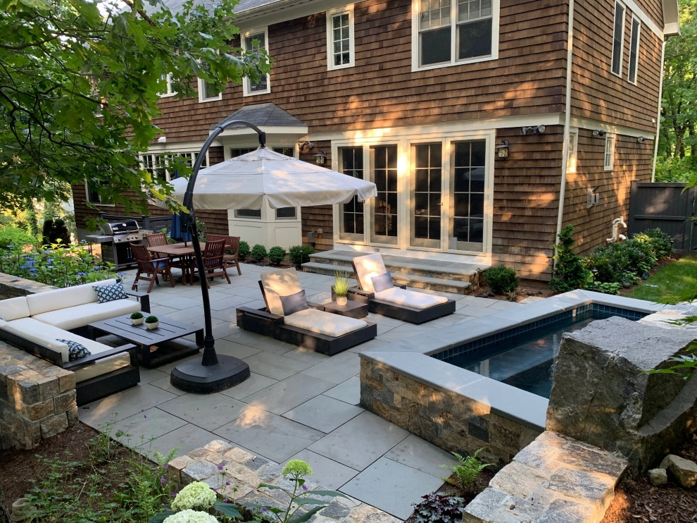 Lexington, MA Plunge pool with Waterfall by Sallie Hill Design, Landscape Architect - Photo 4