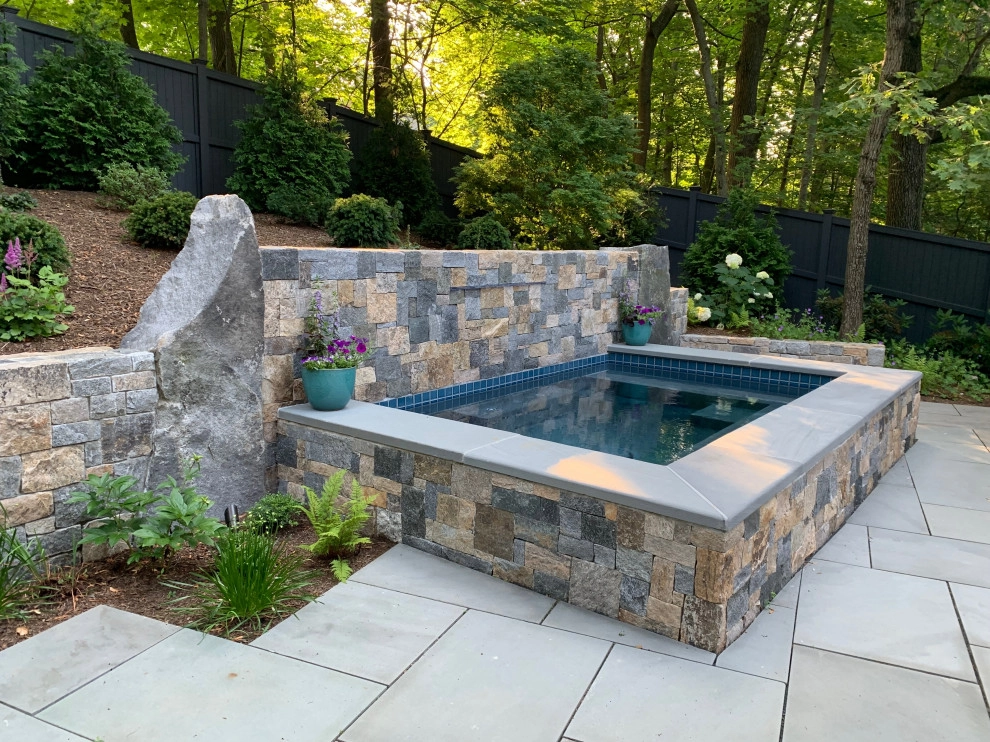 Lexington, MA Plunge pool with Waterfall by Sallie Hill Design, Landscape Architect - Photo 5
