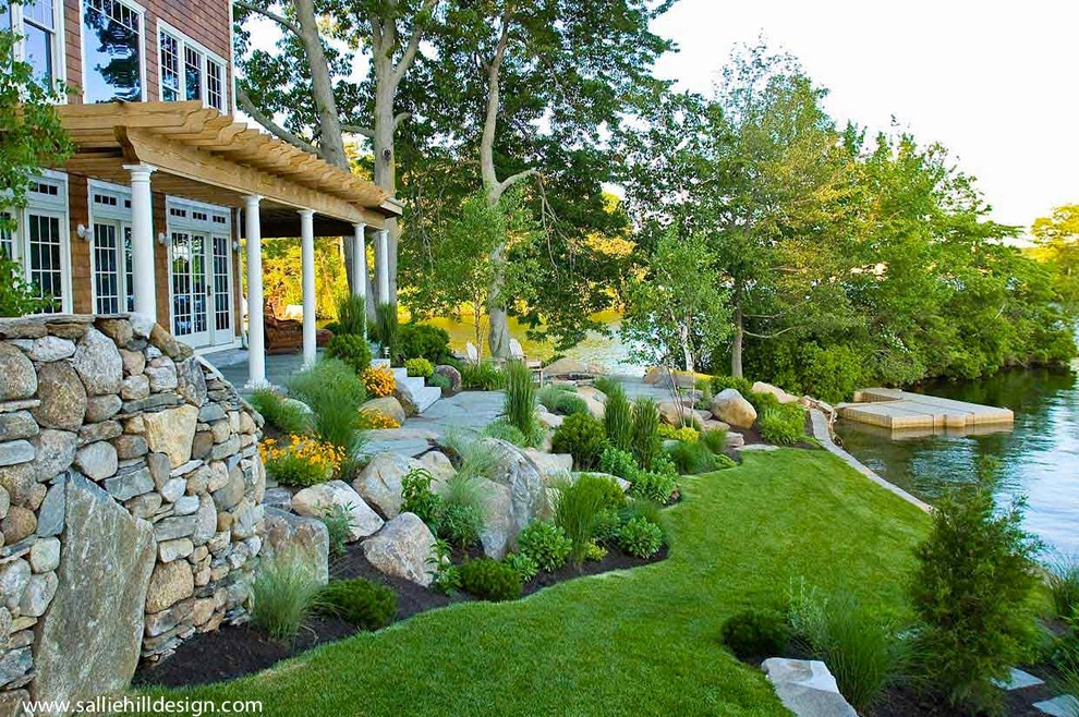 Webster, MA-Lake House Full Property Design by Sallie Hill Design, Landscape Architect - Photo 7