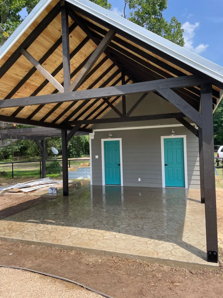 Pool House Featuring Bathroom and Shower by Legacy Construction Texas - Photo 8