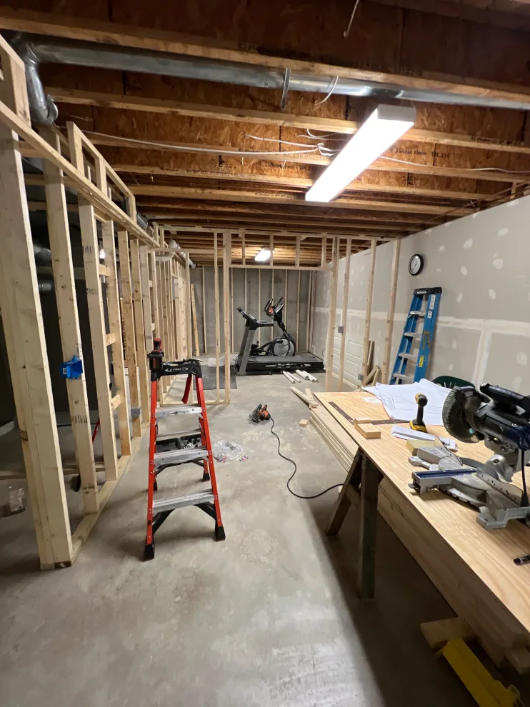 Basement Structure Framing by IMG Construction Services - Photo 9