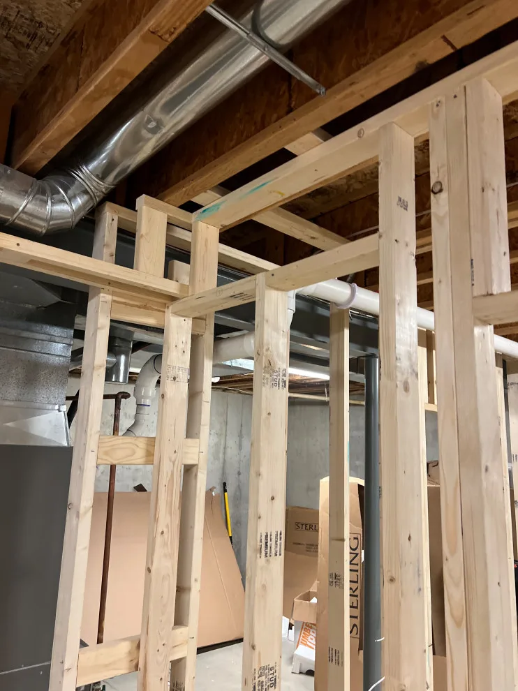 Basement Structure Framing by IMG Construction Services - Photo 2