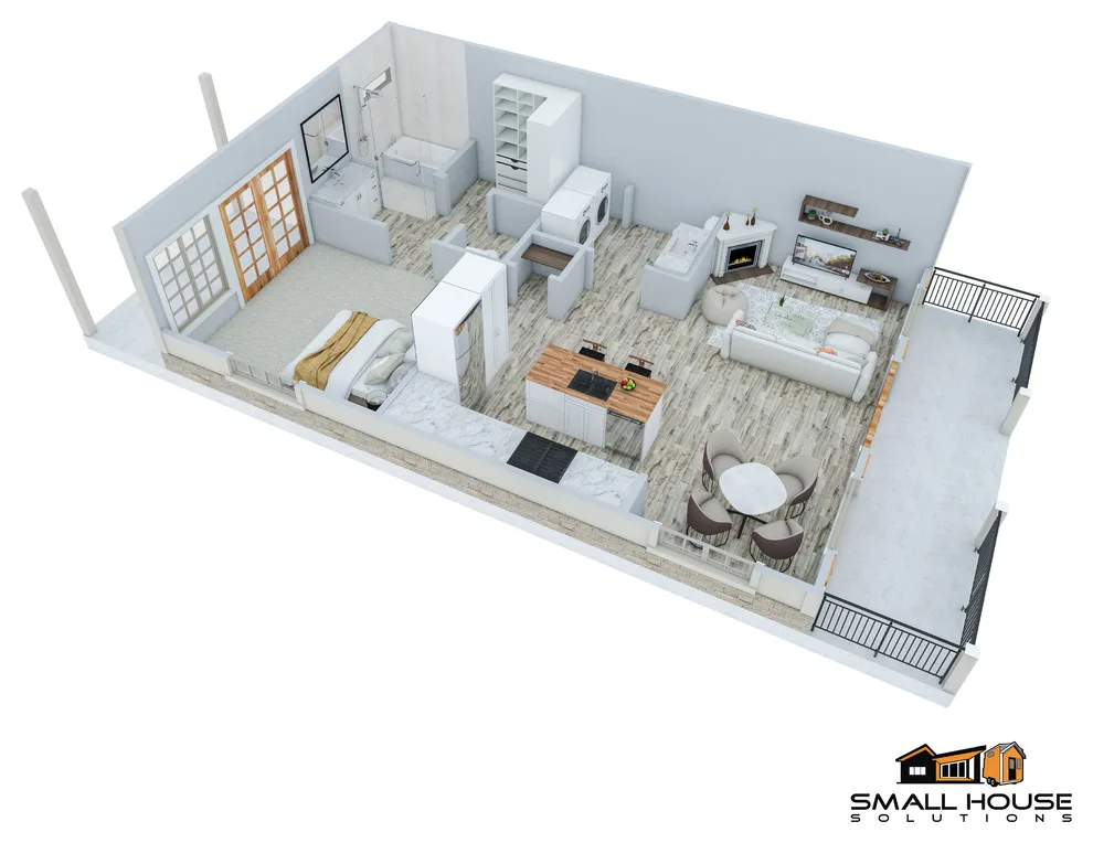 Cedar Creek Ranch Design - Accessory Dwelling Unit - 750 by Small House Solutions - Photo 5