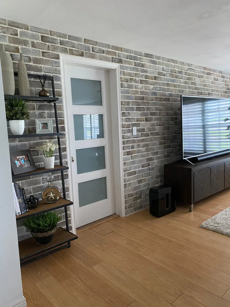 Family Room Entertainment Wall Transformation by Carrie Cross/Carlton Naumann Homes - Photo 5