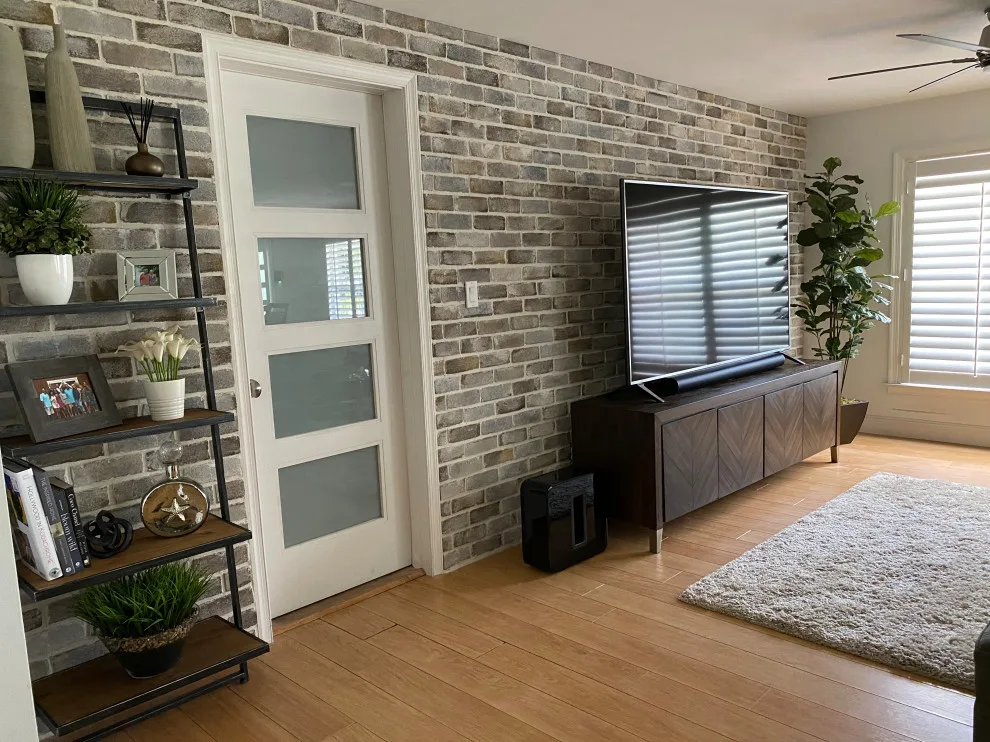 Family Room Entertainment Wall Transformation by Carrie Cross/Carlton Naumann Homes - Photo 6