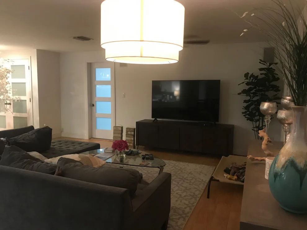 Family Room Entertainment Wall Transformation by Carrie Cross/Carlton Naumann Homes - Photo 7