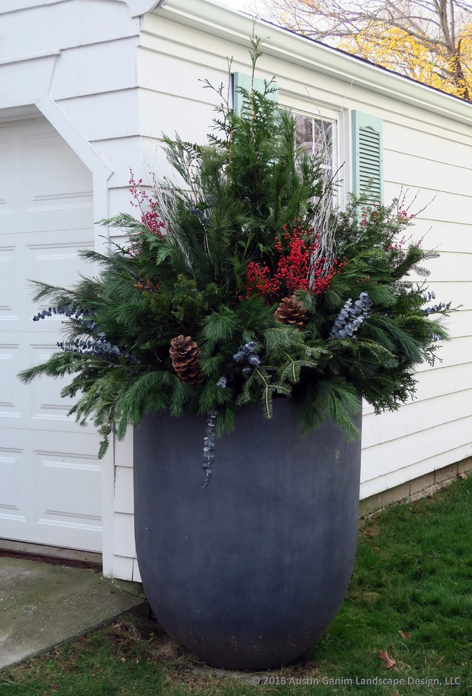 Seasonal Winter Decor & Containers - Fairfield County by Austin Ganim Landscape Design, LLC - Photo 28