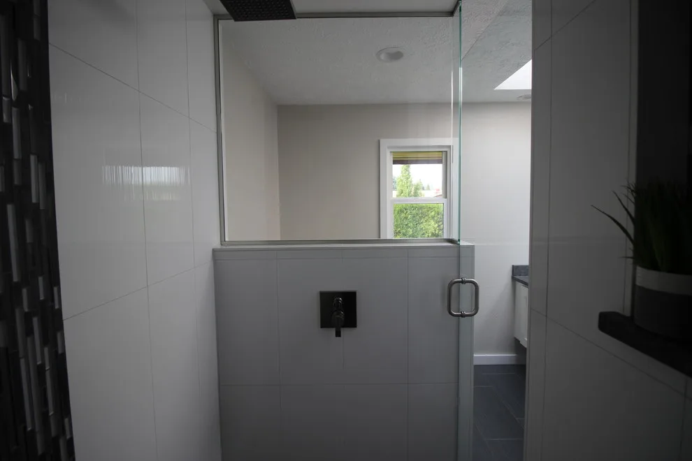 Monochrome Master Bathroom by Renewed Dwellings - Photo 8