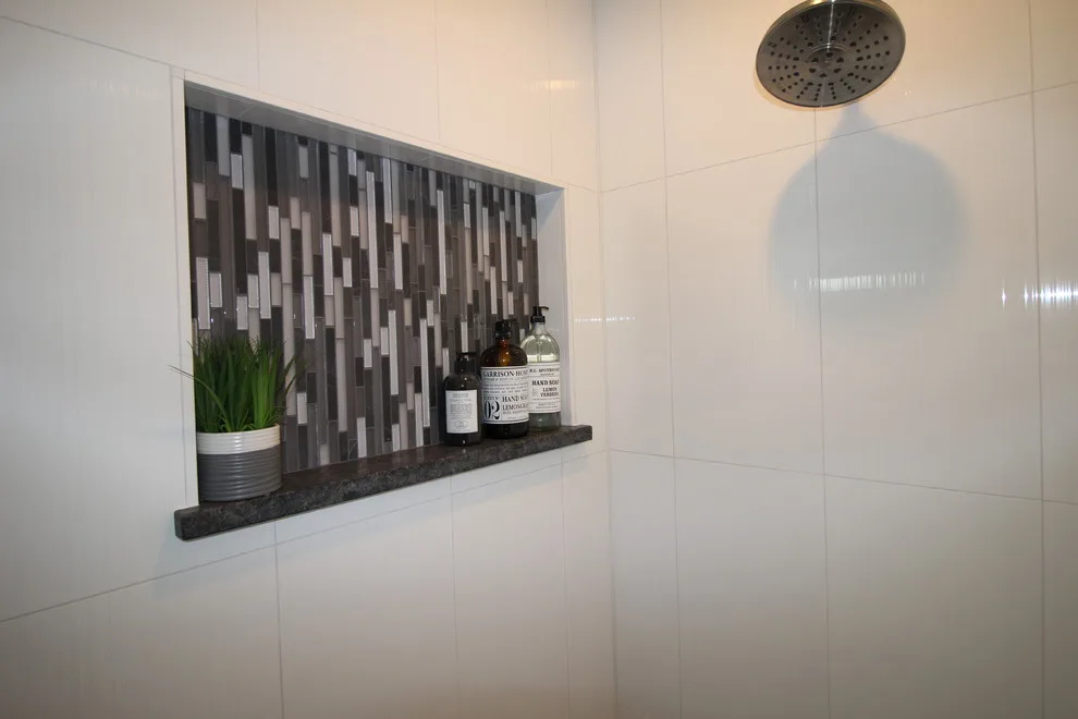 Monochrome Master Bathroom by Renewed Dwellings - Photo 3