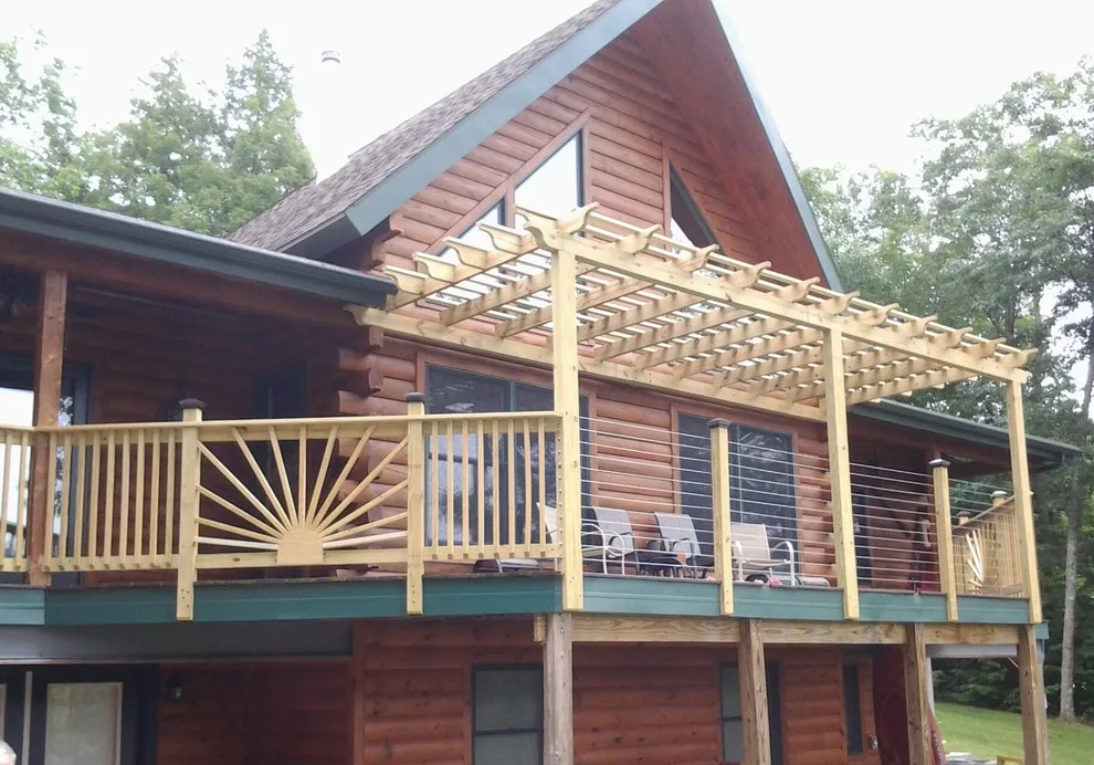 Pergola and Stainless Steel Cable Railing Installation by Alan Mann Construction, LLC - Photo 3