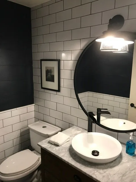 Transitional Farmhouse Renovation for Half Bath by Lakeview Living LLC - Photo 4