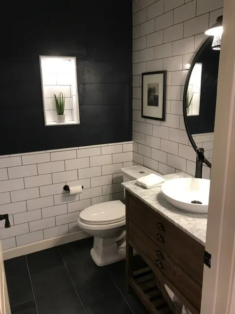 Transitional Farmhouse Renovation for Half Bath by Lakeview Living LLC - Photo 2